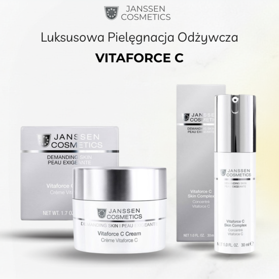 ZESTAW KOSMETYKÓW JANSSEN COSMETICS DEMANDING SKIN VITAFORCE C - DO PIELĘGNACJI ODŻYWCZEJ I PRZECIWSTARZENIOWEJ